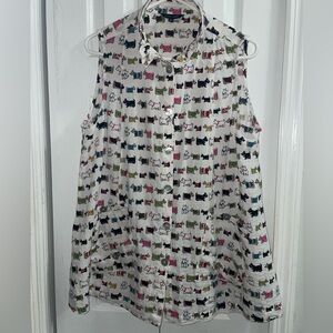 John Mark Scottie Dogs sleeveless top, XL